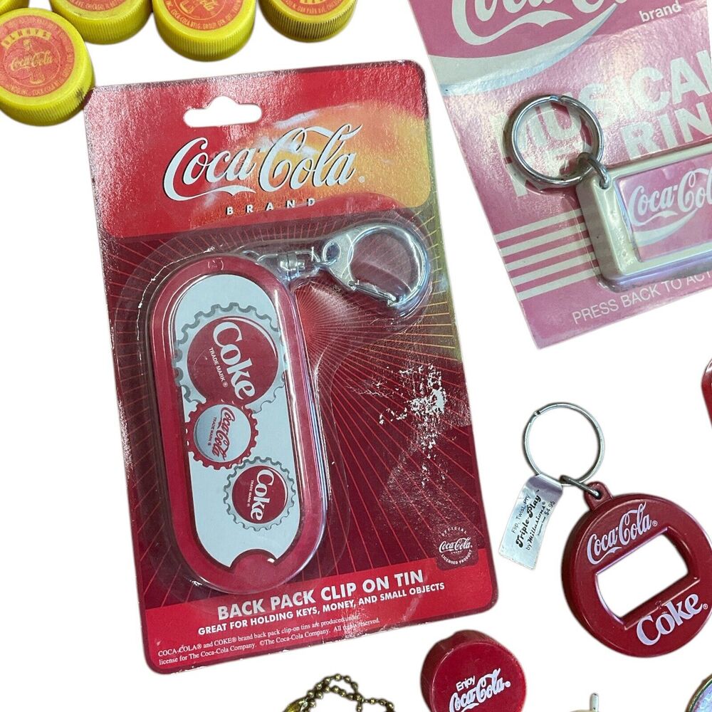 Coca Cola Collectibles Coke Vintage Merchandise Lot‎ Openers Keychains Pins Golf - Picture 4 of 8
